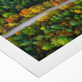 Art deco poster of a European Latvia scenery in muted earth tones on rolled canvas, suitable for dining room wall art.