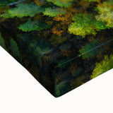 Large art of a black and white landscape painting depicting a serene Latvian scenery on stretched canvas.