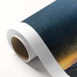 Art Deco poster of a European landscape in soft pastel colors on rolled canvas, suitable for nursery wall art.