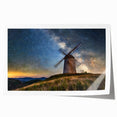 Extra large rolled print depicting a serene Dutch landscape with vibrant greenery and a windmill.