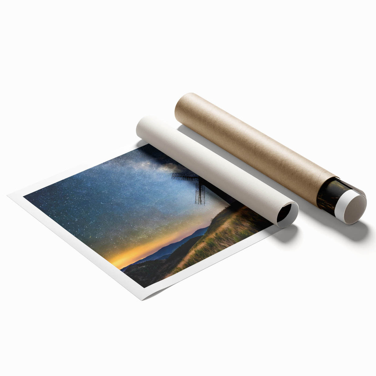 Extra large rolled print of a Dutch floral scenery in soft pastel colors, ideal for classy bathroom wall art.