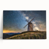 Black and white photo of a European street scene on a stretched canvas, ideal for kitchen wall art.