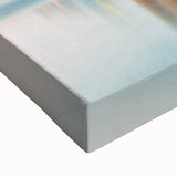 Black and white landscape art painting of a European city, printed on large stretched canvas, suitable for bedroom decor.