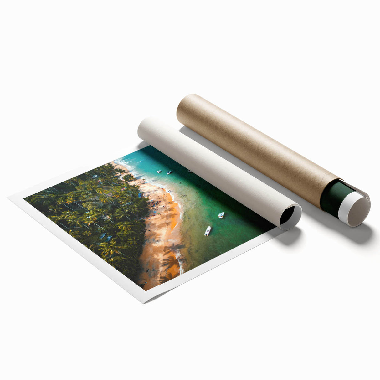 Extra large wall art depicting Porto, Portugal scenery with floral elements in soft pastel colors on rolled canvas.