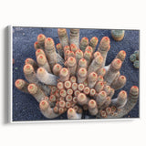 Vintage poster art of a scenic European landscape in vibrant colors on a large framed canvas, ideal for living room decor.