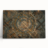 Black and white stretched canvas of Madrid scenery, ideal for kitchen wall art or bedroom ambiance.