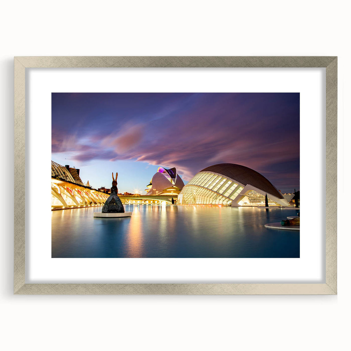 Textured abstract art print of Valencia scenery in muted earth tones on a framed canvas, suitable for bedroom decor.