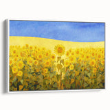 Vintage poster art depicting a scenic European landscape on extra large framed canvas.