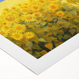 Art deco poster featuring a serene Ukrainian landscape in muted earth tones on rolled canvas, ideal for dining room decor.