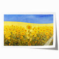 European countryside scene with vibrant floral elements on a rolled canvas, ideal for art wall dining room.