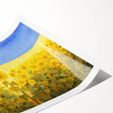 Extra large wall art featuring line art flowers in muted earth tones on a rolled canvas, ideal for large living room decor.