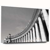 Large abstract acrylic print of the Vatican scene in soft pastel tones, suitable for bedroom or dining room decor.