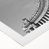 Art deco poster of the Vatican scenery in muted earth tones on rolled canvas, suitable for dining room wall art.