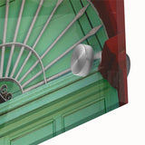 Large abstract wall art depicting Baja California scenery in mid-century modernist style.