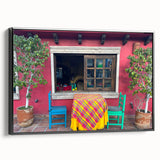 Black and white landscape art painting of Cabo San Lucas on framed canvas, ideal for bedroom wall decor.