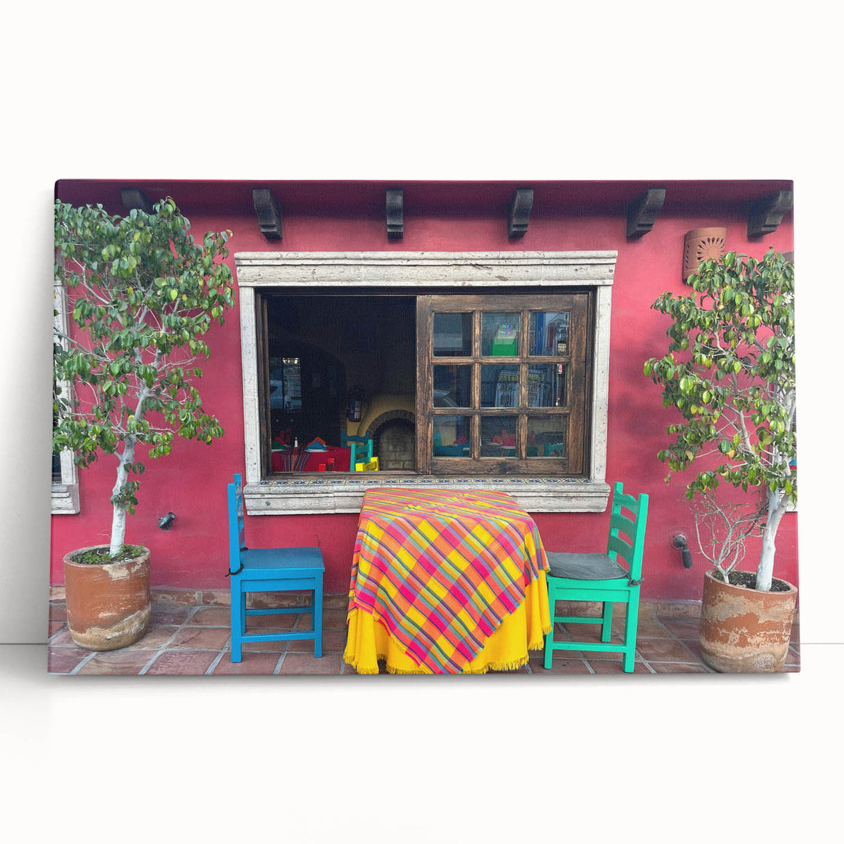 Black and white stretched canvas of Cabo San Lucas scenery, ideal for kitchen wall art or bedroom ambiance.
