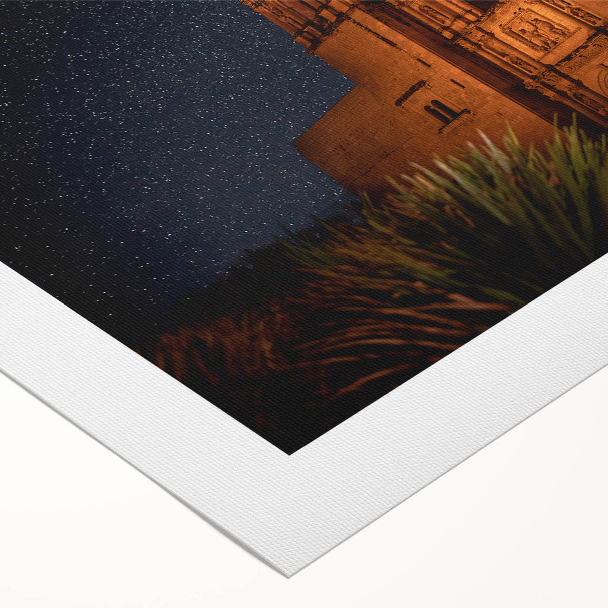 Art deco poster of Oaxaca scenery in muted earth tones on rolled canvas, suitable for dining room wall art.