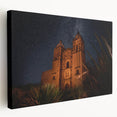 Stretched canvas print of Oaxaca, Mexico scenery with vibrant green and earth tones, ideal for kitchen wall art.