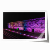 Rolled print of Yucatan scenery with vibrant floral elements in pastel shades, ideal for art wall dining room.