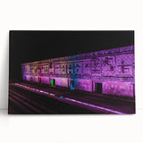 Black and white stretched canvas depicting Yucatan scenery, ideal for kitchen wall art or bedroom ambiance.