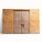 Black and white stretched canvas of Dubai skyline with prominent skyscrapers, ideal for kitchen wall art or bedroom ambiance.