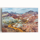 Black and white stretched canvas featuring a serene Middle Eastern landscape, ideal for kitchen wall art.