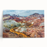 Black and white stretched canvas of a Middle Eastern scenic landscape, ideal for kitchen wall art or bedroom decor.