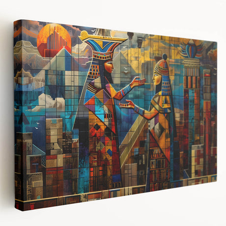 Large canvas print depicting a vibrant Middle Eastern landscape, ideal for kitchen wall art.