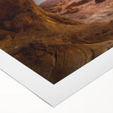 Art deco poster of a Middle Eastern landscape in muted earth tones on rolled canvas, suitable for dining room decor.