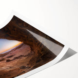 Extra large wall art featuring line art flowers in muted earth tones on a rolled canvas, ideal for large living room decor.