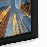 Extra large framed canvas of a textured, colorful Middle Eastern scenery, ideal for living room decor.