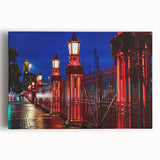 Black and white photo of Auckland skyline on large stretched canvas, ideal for kitchen wall art.