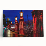 Black and white photo of Auckland skyline on large stretched canvas, ideal for kitchen wall art or bedroom decor.