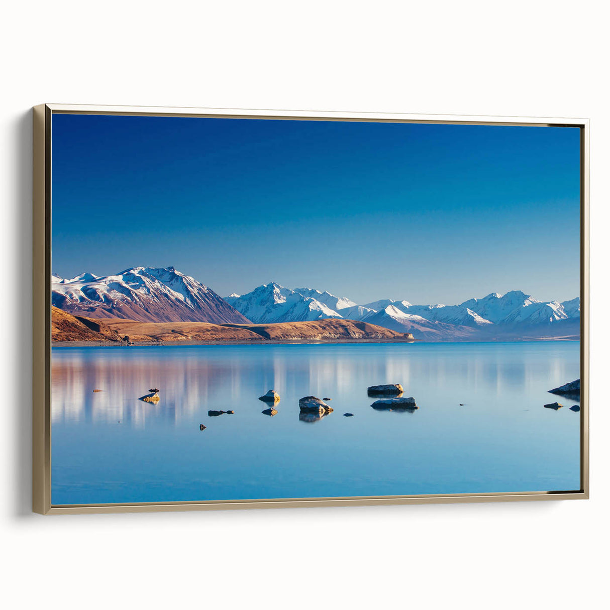 Framed canvas wall art featuring a black and white vintage landscape of Canterbury, New Zealand, suitable for bedroom decor.