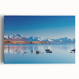 Black and white photo of Canterbury, New Zealand on stretched canvas, ideal for kitchen wall art.