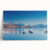 Black and white photograph of Canterbury, New Zealand on stretched canvas, ideal for kitchen wall art or bedroom ambiance.