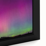 Extra large black wall art depicting a textured, colorful New Zealand Otago scenery on framed canvas.