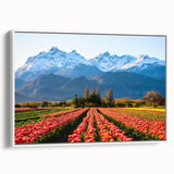 Vintage poster art of a scenic Argentine landscape on extra large framed canvas, featuring vibrant colors.