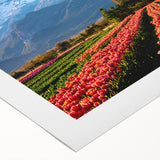 Art deco poster featuring a stylized scene of Argentina with muted earth tones on rolled canvas.