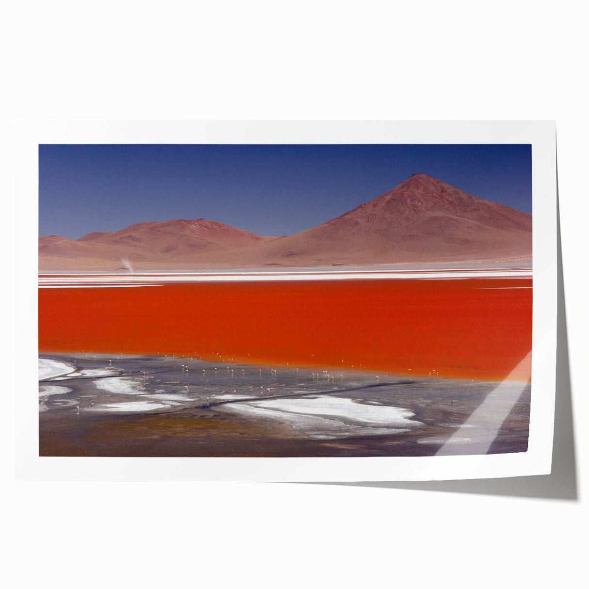 Rolled print of a Bolivian landscape featuring lush greenery and mountains, ideal for art wall dining room.