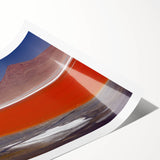 Extra large wall art featuring line art flowers in pastel shades on a rolled print, ideal for large living room decor.