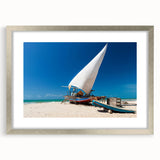 Textured abstract art print of a Brazilian landscape in muted earth tones, framed in silver, ideal for bedroom decor.