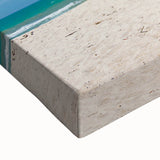 Black and white landscape art painting of a Brazilian scenery on stretched canvas, suitable for bedroom wall art.