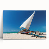 Black and white print of a Brazilian landscape on stretched canvas, ideal for kitchen wall art or bedroom ambiance.