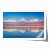 Extra large rolled print of a Chilean landscape featuring vibrant greenery and distant mountains.