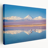 Large stretched canvas featuring a serene Chilean landscape in earthy tones, ideal for kitchen wall art.