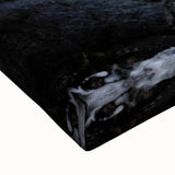 Large art of an Ecuadorian landscape in black and white on stretched canvas, ideal for bedroom wall decor.