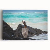 Black and white stretched canvas of an Ecuadorian landscape, ideal for kitchen wall art.