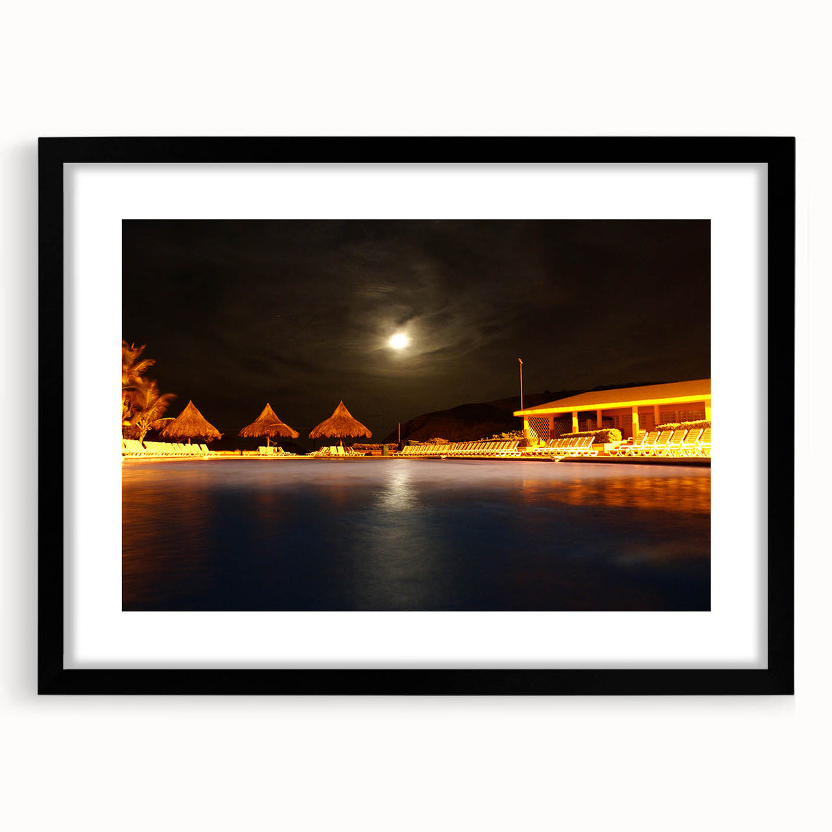 Extra large framed abstract art print depicting colorful, textured scenery of Venezuela, ideal for living room decor.