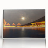Acrylic print of a vibrant Venezuelan landscape in art deco style, ideal for modern art wall decor.